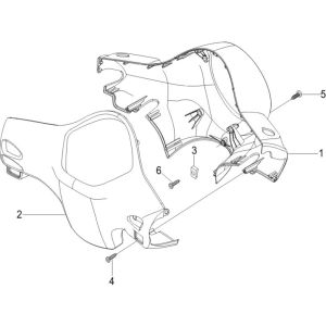 Coprivolanti per Vespa LX 50 4 tempi 4V 45 km/h neri 98/A