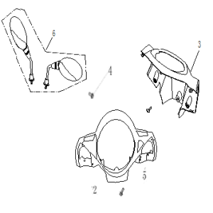 Copri manubrio - Specchietti AGM Ape 50 neri