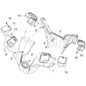 Coprivolanti Piaggio MP3 300 LT Sport 2009-2014