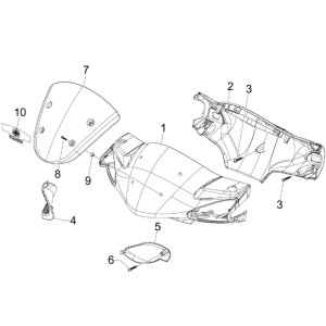 Coprivolanti Piaggio NRG Power DD 50 2 tempi LC 2007-2017