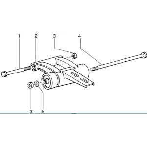 Sospensione del motore AC Piaggio Zip RST 50 a 2 tempi