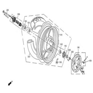 Ruota anteriore China Grande Retro