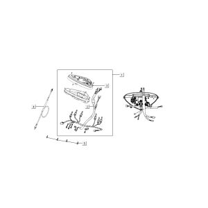 Contachilometri - Cockpit Kymco Super8 50 4 tempi 2007-2009 arancione