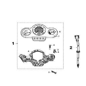 Contachilometri - Cockpit Peugeot Speedfight 2 50 2-stroke LC silver