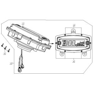 Contachilometri - Cabina di guida Kymco MXU 300R