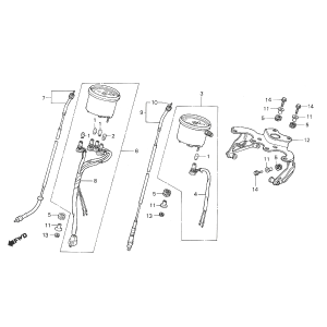 Contachilometri - Cabina di guida Honda MTX 50