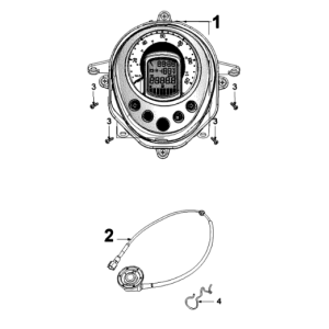 Teller Peugeot Django 125 Allure E3 2014-2017