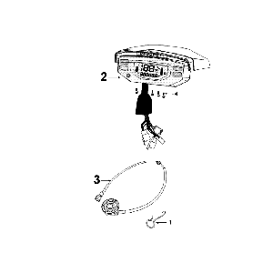 Contachilometri - Cockpit Peugeot Speedfight 4 50 4 tempi AC oro bianco