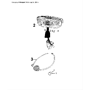 Contachilometri - Cockpit Peugeot Speedfight 4 50 2 tempi LC nero/verde