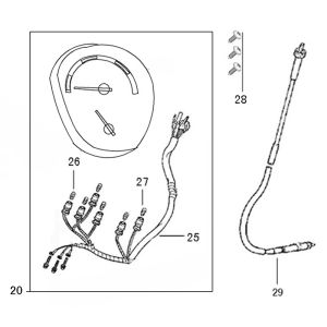 Contachilometri - Cockpit Rover Riva II blu scuro