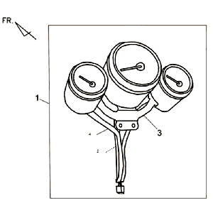 Contachilometri - Cockpit Sym Allo (WH871) champagne