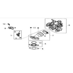 Throttle body Sym Joymax Z 125 E4