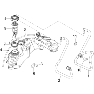 Pompa benzina Vespa GTS 250 ie 2005-2009 (con ABS)