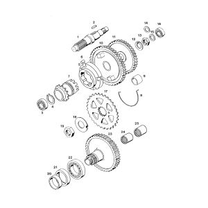 Voortandwiel - versnellingsbak Tomos FLEXER 2001