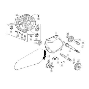 Ingranaggio - Trasmissione - Kymco Maxxer 90 - Nero