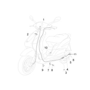Cavo tachimetro - Cavo freno posteriore Piaggio New Fly 4 tempi 2V
