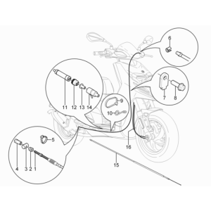 Cavo acceleratore Piaggio Typhoon 50 2 tempi Euro 3 2011