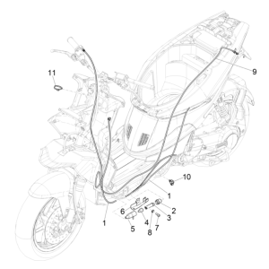 Cavo acceleratore Piaggio NRG Power 50 2 tempi LC Euro 4