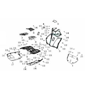 Pedana - Underspoiler Generic Ideo 50 2 tempi 2010 blu