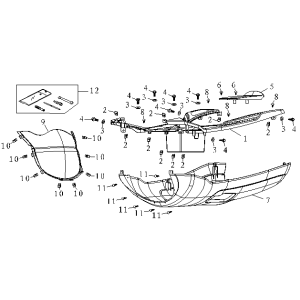 Pedana AGM FoX grigia