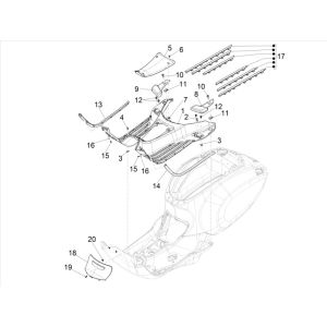 Pedana Vespa Elettrica 25km/h SCH Euro 5 2021