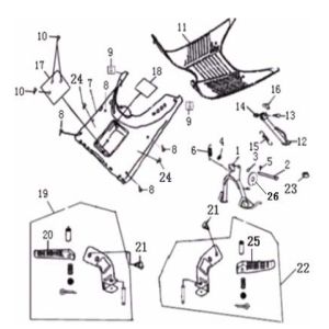 Pedana Generic Cracker 50 2 tempi bianca 2009 25