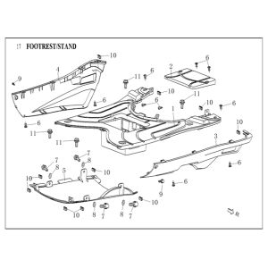 Pedana AGM VX50 plus 12" blu scuro