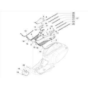 Pedana Vespa Primavera 50 4 tempi IGET 3V Euro 5