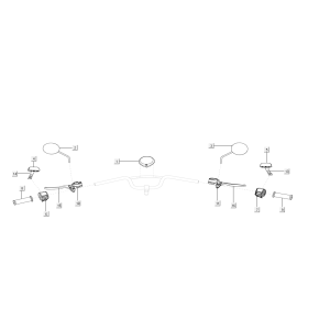 Contachilometri - Cockpit - Interruttori di sterzo Niu serie U