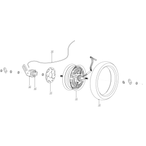 Ruota posteriore - Motore Niu serie U