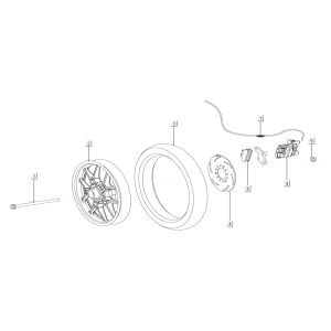 Ruota anteriore - freno Niu U Series