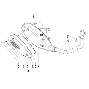 Scarico Piaggio Liberty 4 tempi