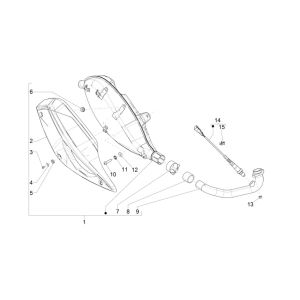 Scarico Piaggio MP3 300 HPE/300 HPE Sport ABS Euro 5 2020-2022