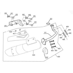 Scarico bianco AGM R8
