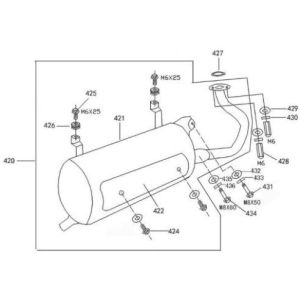 Scarico AGM Retro Extra bianco opaco