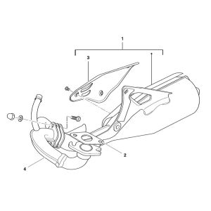 Scarico Beta ARK-Tribe 50 2 tempi AC argento 2009