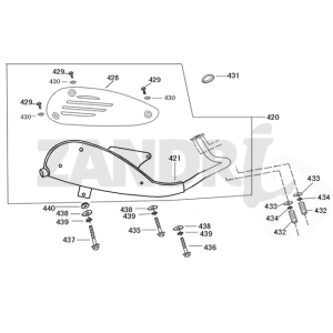 Scarico blu pantone BTC Riva Sport