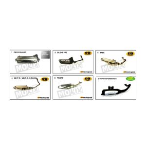 Scarico generico Xor 50 2 tempi 2009 giallo