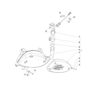 Scarico Vespa GTS 300 HPE 4V IE ABS Euro 4 2019