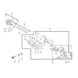 Scarico Kymco K-Pipe 4 tempi nero lucido