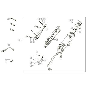 Scarico bianco Kymco Like 200i