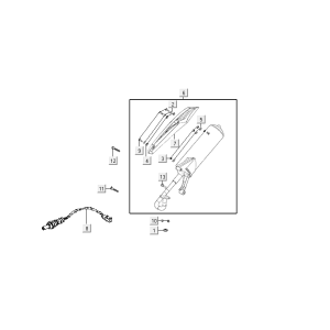 Scarico Kymco VP50i Euro 4 tecno silver