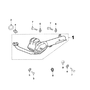 Scarico nero Peugeot Fox Deluxe