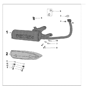 Scarico bianco Peugeot Kisbee RS