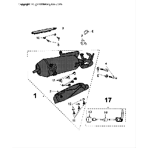 Scarico LC nero Peugeot Speedfight 4 50 2 tempi