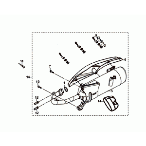Scarico Sym Orbit III Black