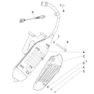 Scarico Vespa 4 tempi IGET 3V Euro 4