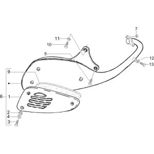 Scarico Vespa LXV 50 2 tempi