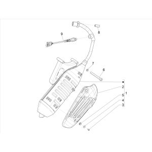 Scarico Vespa Sprint 50 4 tempi IGET 3V Euro 5