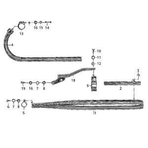 Scarico Zundapp C50 Sport 517-21L0